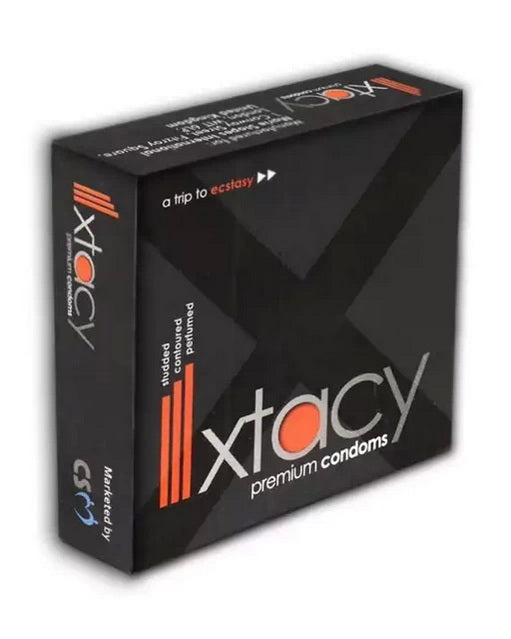 Xtacy Premium Black Condom 3's